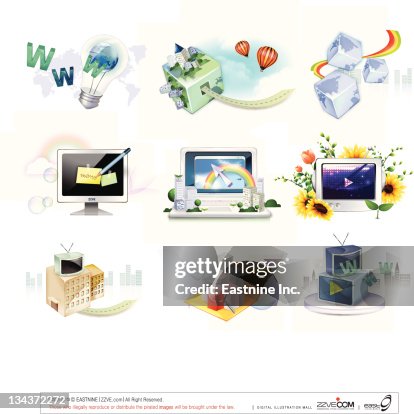 Electronics gadgets and web icon set Electronics gadgets and web icon set