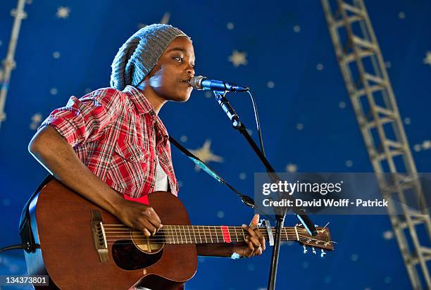 Irma performs at Solidays on June 24, 2011 in Paris, France.