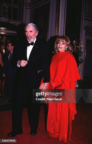 Gregory Peck and Veronique Peck during 1996 Red Ball at Plaza Hotel in New York City, New York, United States.