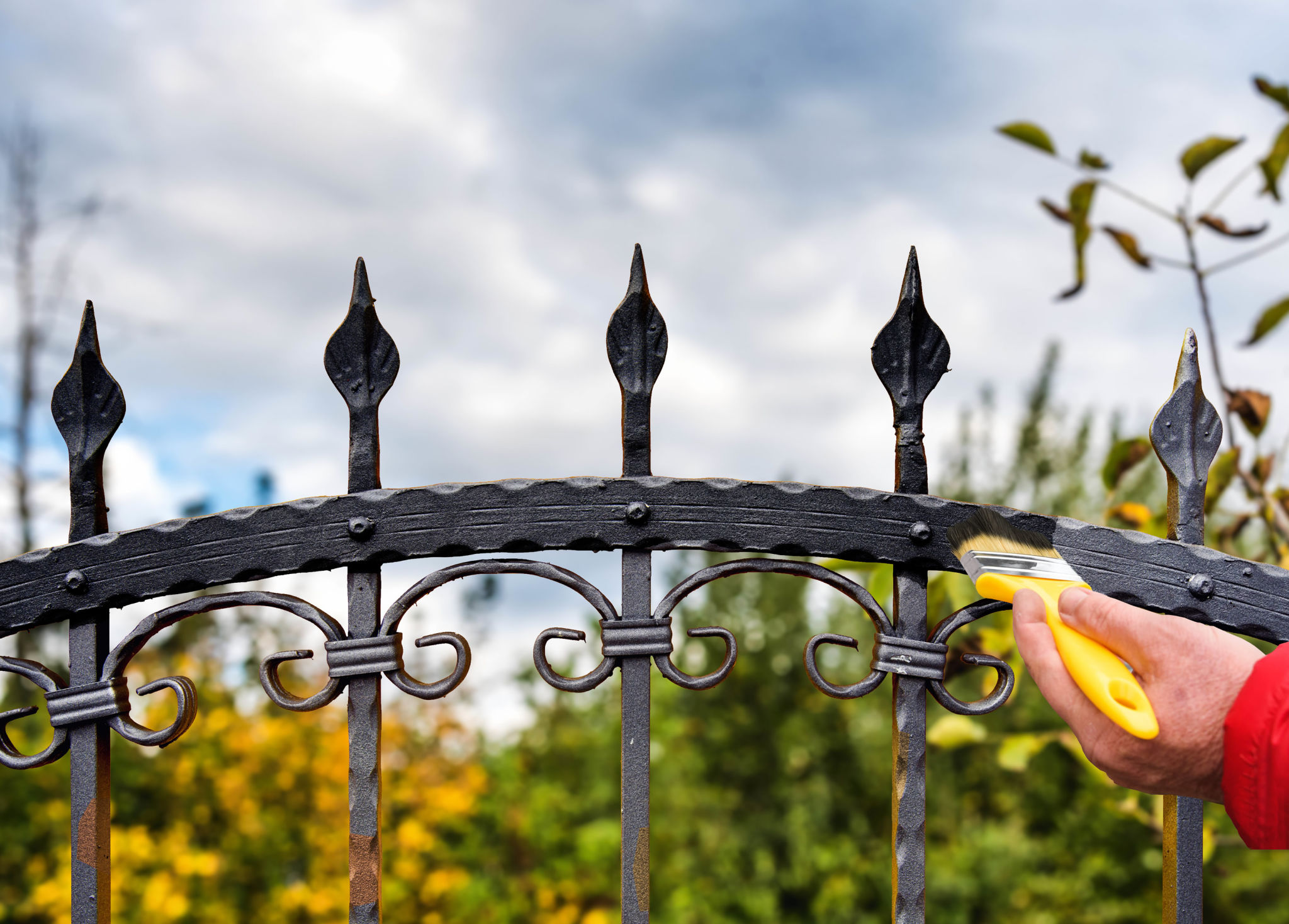 recycled metal fence