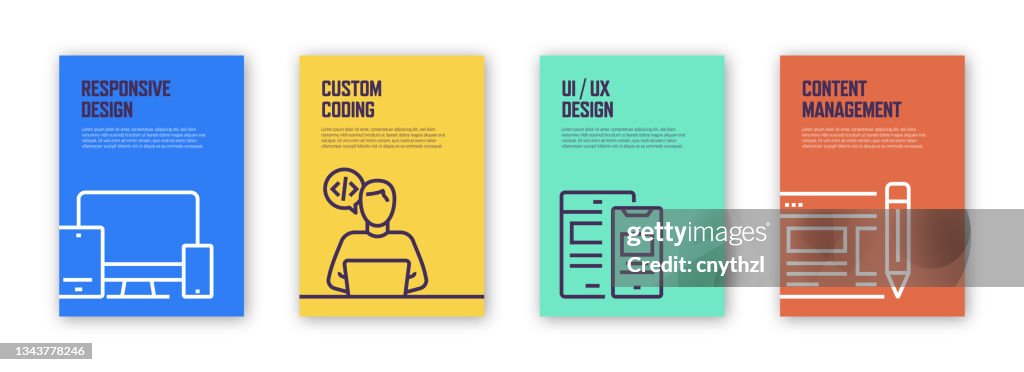 Web Design Concept Template Layout Design. Modern Brochure, Book Cover, Flyer, Poster Design Template