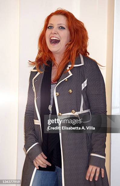 Italian singer Noemi attends the "Femmine Contro Maschi" photocall at Adriano Cinema on January 28, 2011 in Rome, Italy.