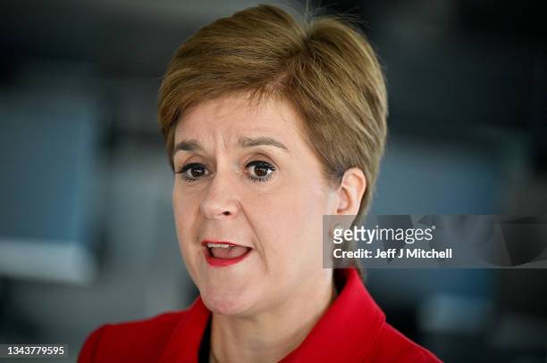 First Minister Nicola Sturgeon meets staff at the new offices of Social Security Scotland during a visit to mark a significant jobs announcement for...