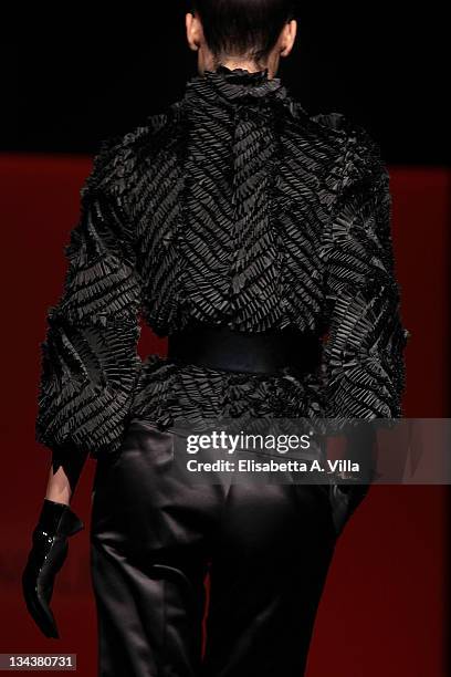 Model walks the runway during Nino Lettieri fashion show as part of AltaRoma AltaModa Autumn/Winter 2010 on July 12, 2010 in Rome, Italy.