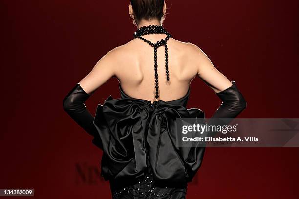 Model walks the runway during Nino Lettieri fashion show as part of AltaRoma AltaModa Autumn/Winter 2010 on July 12, 2010 in Rome, Italy.