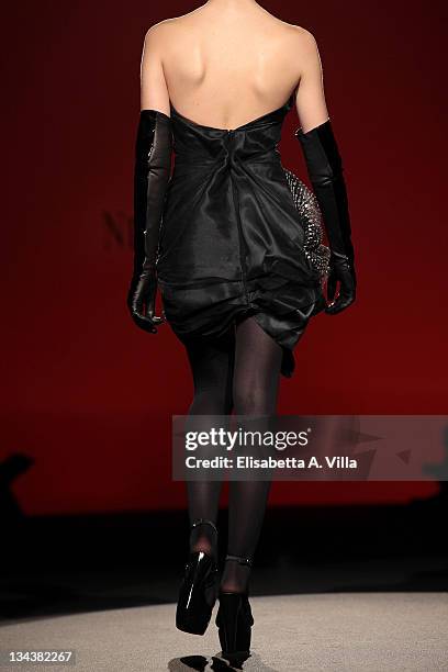 Model walks the runway during Nino Lettieri fashion show as part of AltaRoma AltaModa Autumn/Winter 2010 on July 12, 2010 in Rome, Italy.