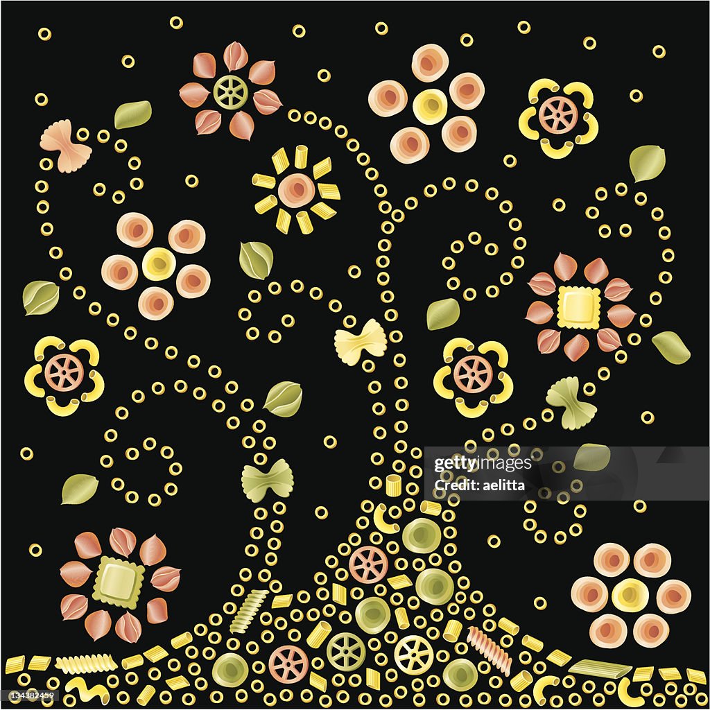 Pasta art - Flowers