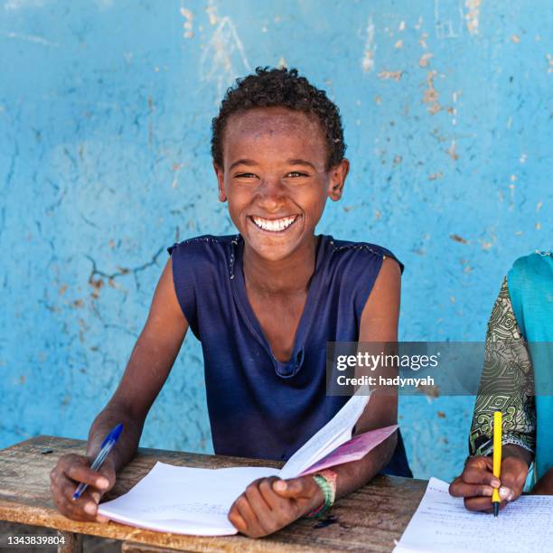 african children learning english language - ethiopia bildbanksfoton och bilder