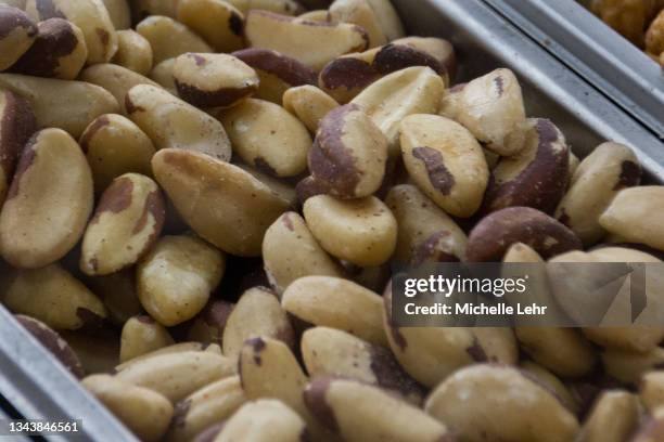 close-up of fresh food at city market 48 - brazil nut stock pictures, royalty-free photos & images