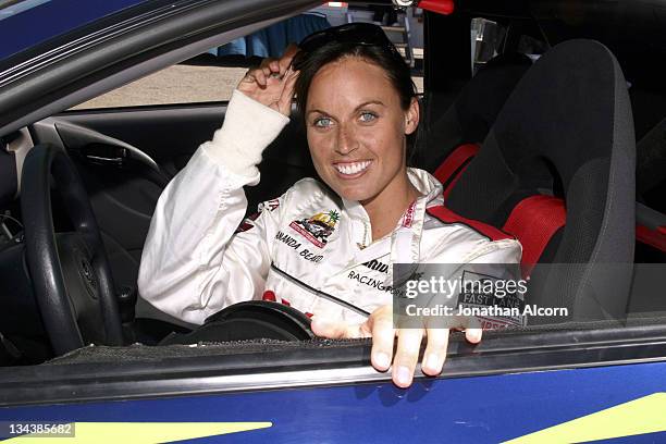 Amanda Beard at practice preparing for the upcoming 2005 Toyota Pro/Celebrity Race at the Toyota Grand Prix of Long Beach, California on March 29,...