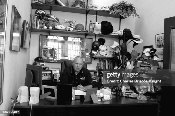 Butch Harmon, the USA's top golf coach and former mentor to greg norman and tiger Woods in his Office at his academy at RIO SECCO GOLF CLUB Henderson