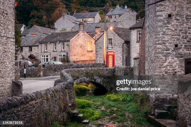 bradwell, peak district, derbyshire, england - english village stock pictures, royalty-free photos & images