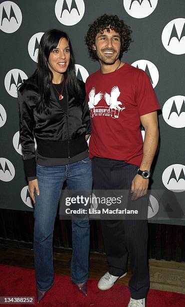 Jenna Morasca and Ethan Zohn during Maria Sharapova's 18th Birthday Celebration Hosted by Motorola at Hiro Ballroom in New York City, New York,...