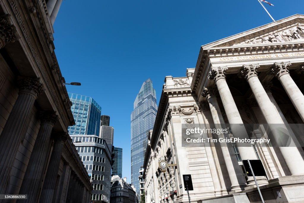 Low Angle View of The City of London Skyline