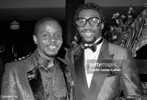 American R&B, soul, gospel and funk singer, songwriter and percussionist Philip Bailey, of the American band Earth, Wind & Fire, and American...