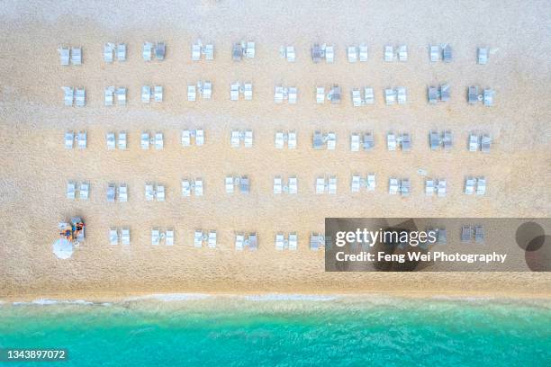 zlatni rat (golden cape beach), bol, brac island, split-dalmatia, croatia - split croatia stock pictures, royalty-free photos & images