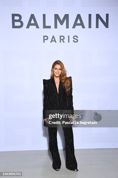 Alejandra Onieva attends the Balmain Festival as part of Paris Fashion Week Womenswear Spring/Summer 2022 at La Seine Musicale on September 29, 2021...