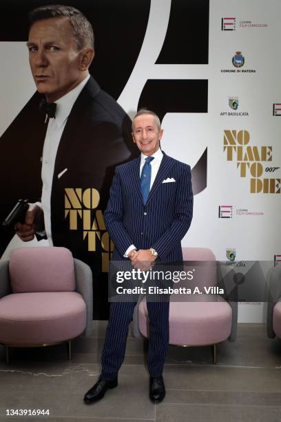 Roberto Stabile, President of Lucana Film Commission attends the press conference for "No Time To Die" special screening on September 29, 2021 in...