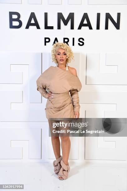 Doja Cat attends the Balmain Festival as part of Paris Fashion Week Womenswear Spring/Summer 2022 at La Seine Musicale on September 29, 2021 in...