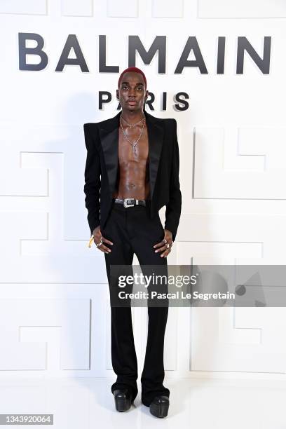 Rickey Thompson attends the Balmain Festival as part of Paris Fashion Week Womenswear Spring/Summer 2022 at La Seine Musicale on September 29, 2021...