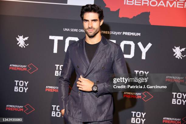 Juan Betancourt attends "Toy Boy" premiere by Atresmedia during Iberseries Festival 2021 at capitol Cinema on September 29, 2021 in Madrid, Spain.