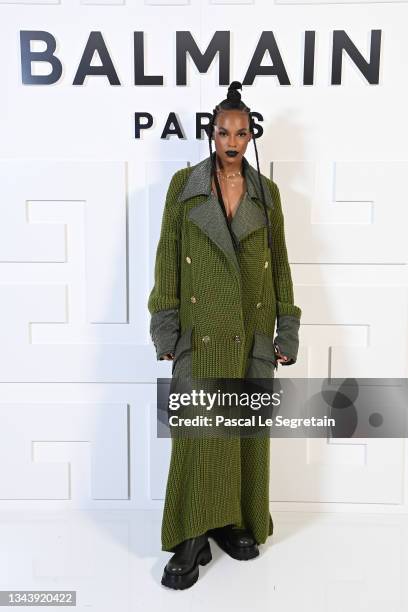 Didi Stone attends the Balmain Festival as part of Paris Fashion Week Womenswear Spring/Summer 2022 at La Seine Musicale on September 29, 2021 in...