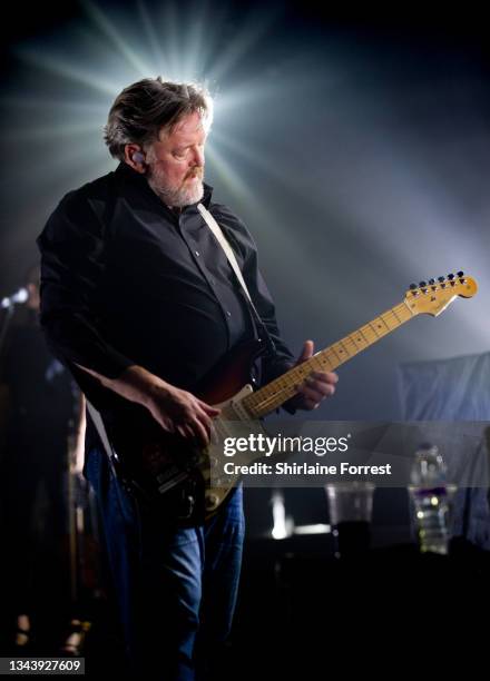 Guy Garvey of Elbow performs at O2 Apollo Manchester on September 29, 2021 in Manchester, England.