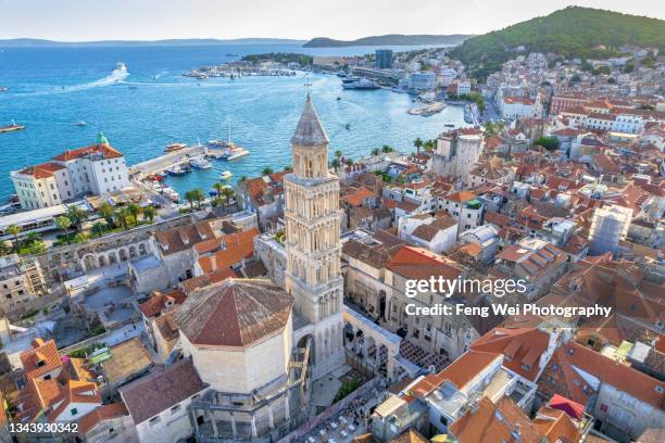 diocletian's palace, split, split-dalmatia, croatia - balkans fotografías e imágenes de stock