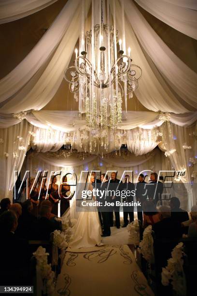 Erica Dahm and Jay McGraw during Dr. Phil's Son Jay McGraw and Erica Dahm Wedding Photos at Private Home in Beverly Hills, California, United States.