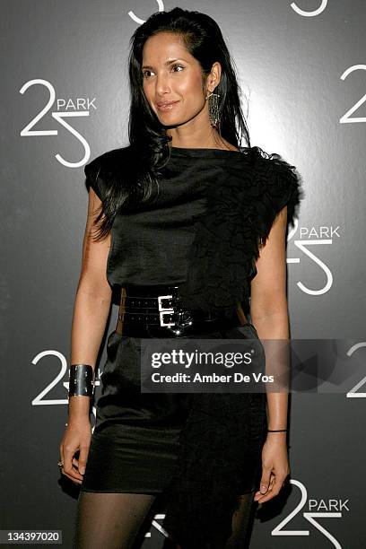 Padma Lakshmi attends the grand opening of the 25 Park flagship store on December 16, 2010 in New York City.