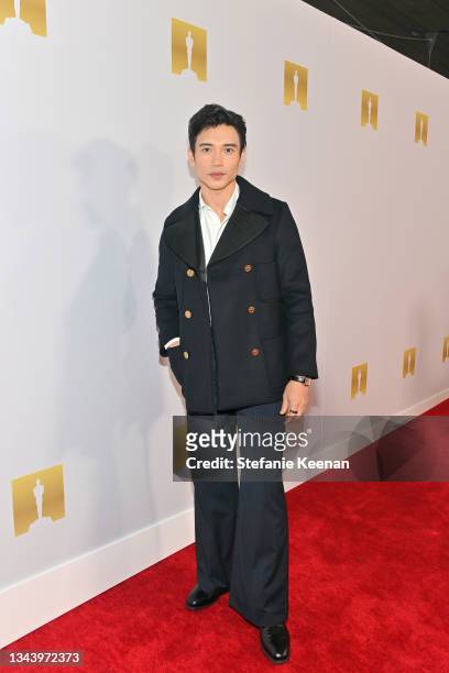 Manny Jacinto attends the Academy Museum of Motion Pictures and Vanity Fair Premiere party at Academy Museum of Motion Pictures on September 29, 2021...