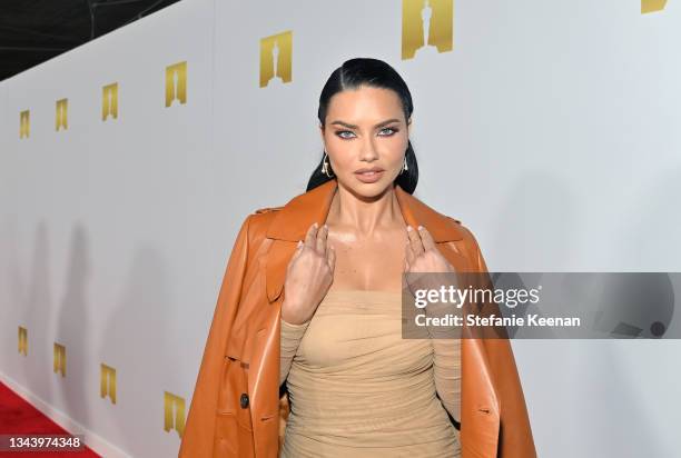 Adriana Lima attends the Academy Museum of Motion Pictures and Vanity Fair Premiere party at Academy Museum of Motion Pictures on September 29, 2021...