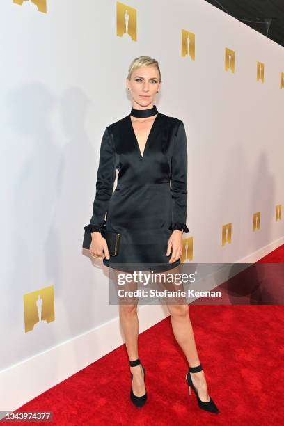Mickey Sumner attends the Academy Museum of Motion Pictures and Vanity Fair Premiere party at Academy Museum of Motion Pictures on September 29, 2021...