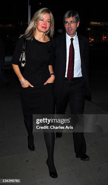 Lady Helen Taylor and Tim Taylor attend the Vogue/Bulgari Charity Reception at The Saatchi Gallery on October 13, 2009 in London, England.