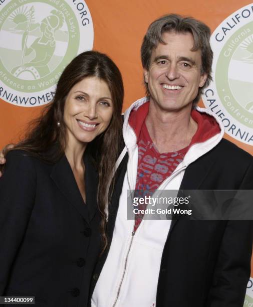 Bobby Shriver and his wife pose at the reception for the Women's Conference on October 22, 2007 in Long Beach, CA.