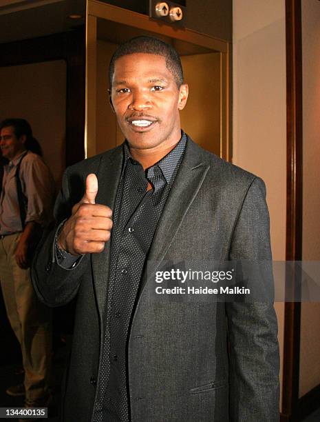 "Ray" Press Conference Jamie Foxx during 2004 Toronto International Film Festival - "Haven" Press Conference at Four Seasons in Toronto, Ontario,...