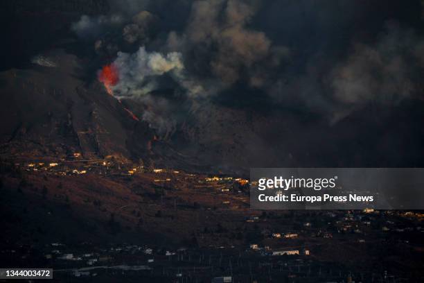 The lava flow of the Cumbre Vieja volcano heads towards the sea on 29 September 2021, on La Palma, Canary Islands, Spain. The lava that has reached...