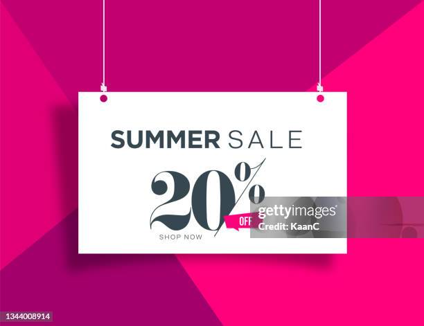 lettering composition of summer sale. summer lettering on abstract background.  stock illustration - summer vacation logo stock illustrations