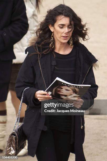 Mademoiselle Agnes during Paris Fashion Week Fall/Winter 2007 - Christian Lacroix - Arrivals at Espace Ephémère Tuileries in Paris, France.