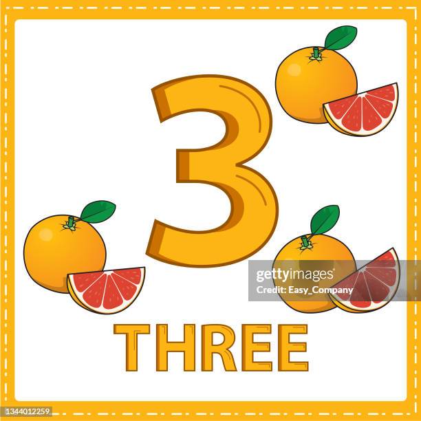 Ilustraciones Para La Educación Numérica De Niños Pequeños Para Los Niños Aprendió A Contar Los Números 3 Con 3 Naranjas Como Se Muestra En La Imagen En La Categoría De Frutas Ilustración Ilustraciones Para La Educación Numérica De Niños Pequeños Para Los Niños Aprendió A Contar Los Números 3 Con 3 Naranjas Como Se Muestra En La Imagen En La Categoría De Frutas Ilustración