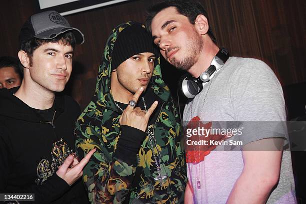 Tom from Myspace, Ted Skillet from Myspace and Dj AM