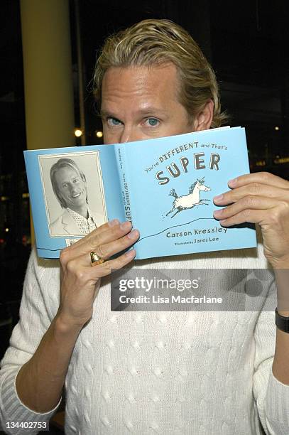 Carson Kressley during Carson Kressley Signs His Book "You're Different and That's Super" at Barnes & Noble in New York City - November 29, 2005 at...