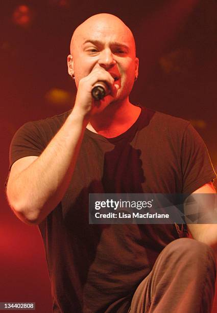 David Draiman of Disturbed during Jagermeister Music Tour Featuring Disturbed at the Nokia Theater in New York City - December 13, 2005 at Nokia...