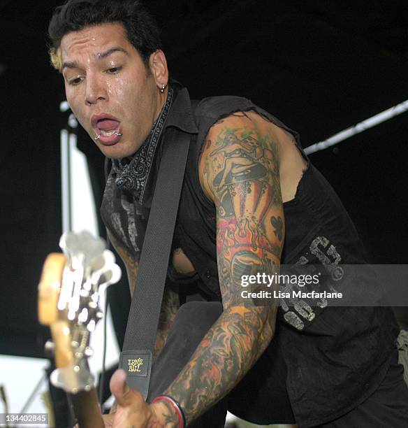 Michael Herrera of MxPx during 2005 Vans Warped Tour - Randall's Island at Randall's Island in New York City, New York, United States.