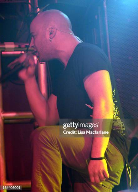 David Draiman of Disturbed during Jagermeister Music Tour Featuring Disturbed at the Nokia Theater in New York City - December 13, 2005 at Nokia...