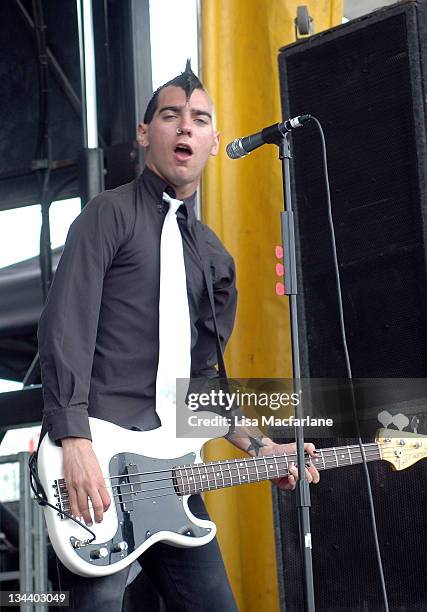 Chris of Anti-Flag during 2004 Vans Warped Tour - Randall's Island at Randall's Island in New York City, New York, United States.