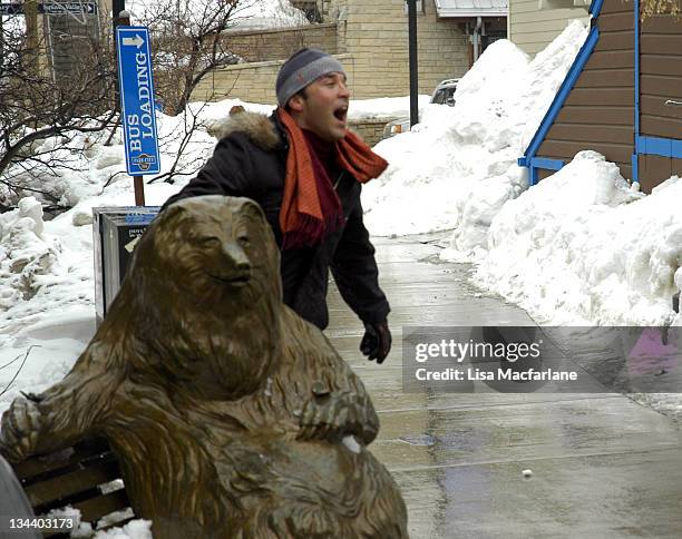 Jeremy Piven during 2005 Sundance Film Festival - Taping of "Entourage" - January 27, 2005 at Main Street in Park City, Utah, United States.