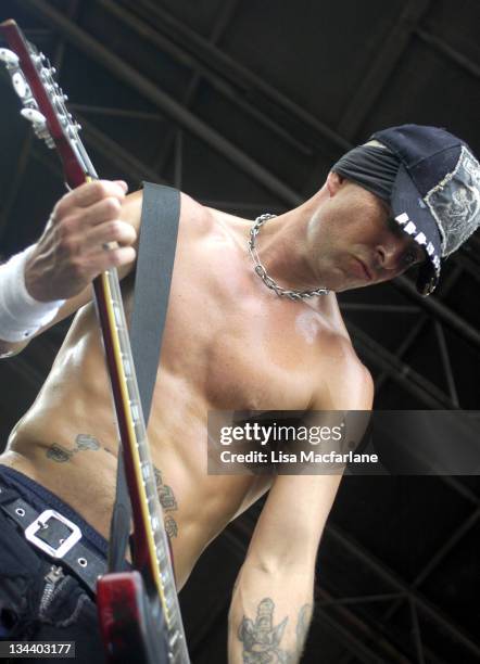 Tim Armstrong of The Transplants during 2005 Vans Warped Tour - Randall's Island at Randall's Island in New York City, New York, United States.