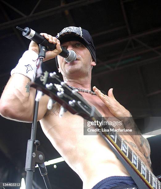 Tim Armstrong of The Transplants during 2005 Vans Warped Tour - Randall's Island at Randall's Island in New York City, New York, United States.