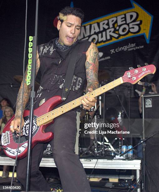 Michael Herrera of MxPx during 2005 Vans Warped Tour - Randall's Island at Randall's Island in New York City, New York, United States.